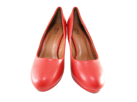 Damen High Heel Plateau Pumps Abendschuhe Stilettos Red # 7572