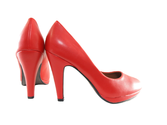 Damen High Heel Plateau Pumps Abendschuhe Stilettos Red # 7572