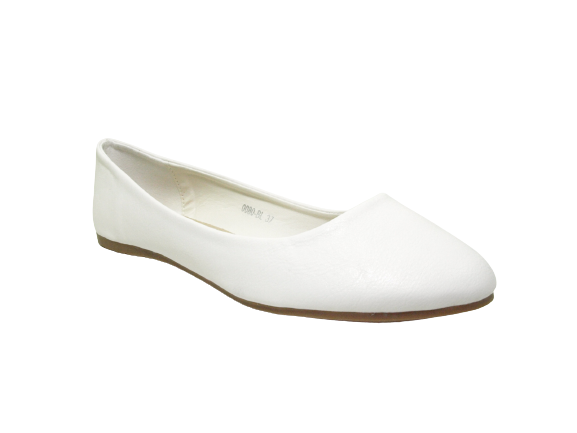 Women's Slip-On Loafers Ballerina Moccasins Flats Casual White # 0080