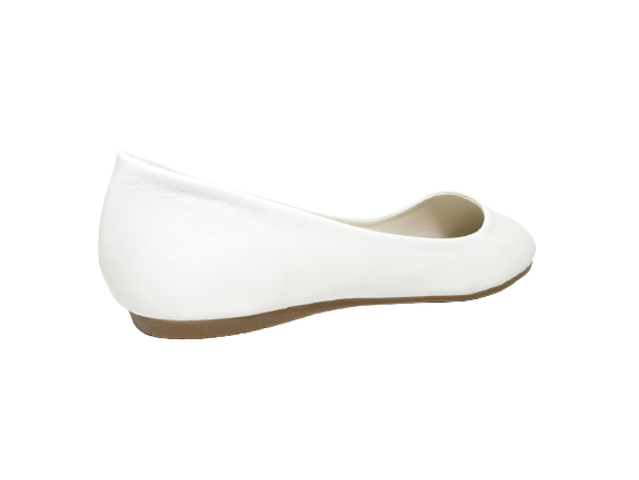 Women's Slip-On Loafers Ballerina Moccasins Flats Casual White # 0080