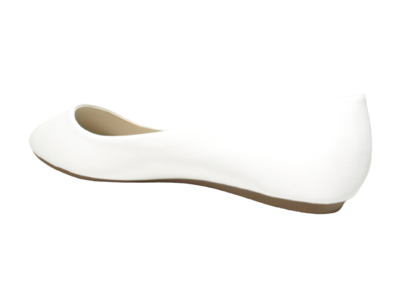Women's Slip-On Loafers Ballerina Moccasins Flats Casual White # 0080