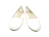 Damen Slipper Halbschuhe Ballerina Loafer Mokassins Slip On Flats Freizeit White # 0080