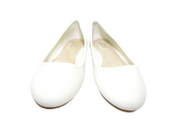 Damen Slipper Halbschuhe Ballerina Loafer Mokassins Slip On Flats Freizeit White # 0080
