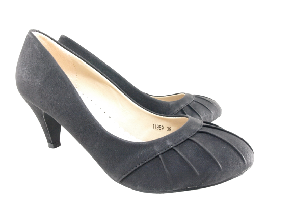 Damen Pumps Schuhe Black # 11969