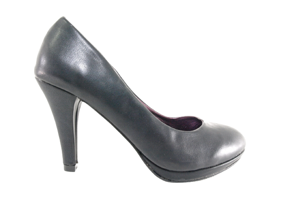 Women's High Heel Platform Pumps Evening Shoes Stilettos Black # 5889