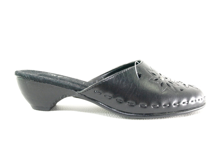 Chaussons ouverts pour femmes noir # 237
