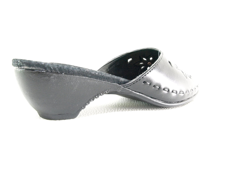 Chaussons ouverts pour femmes noir # 237