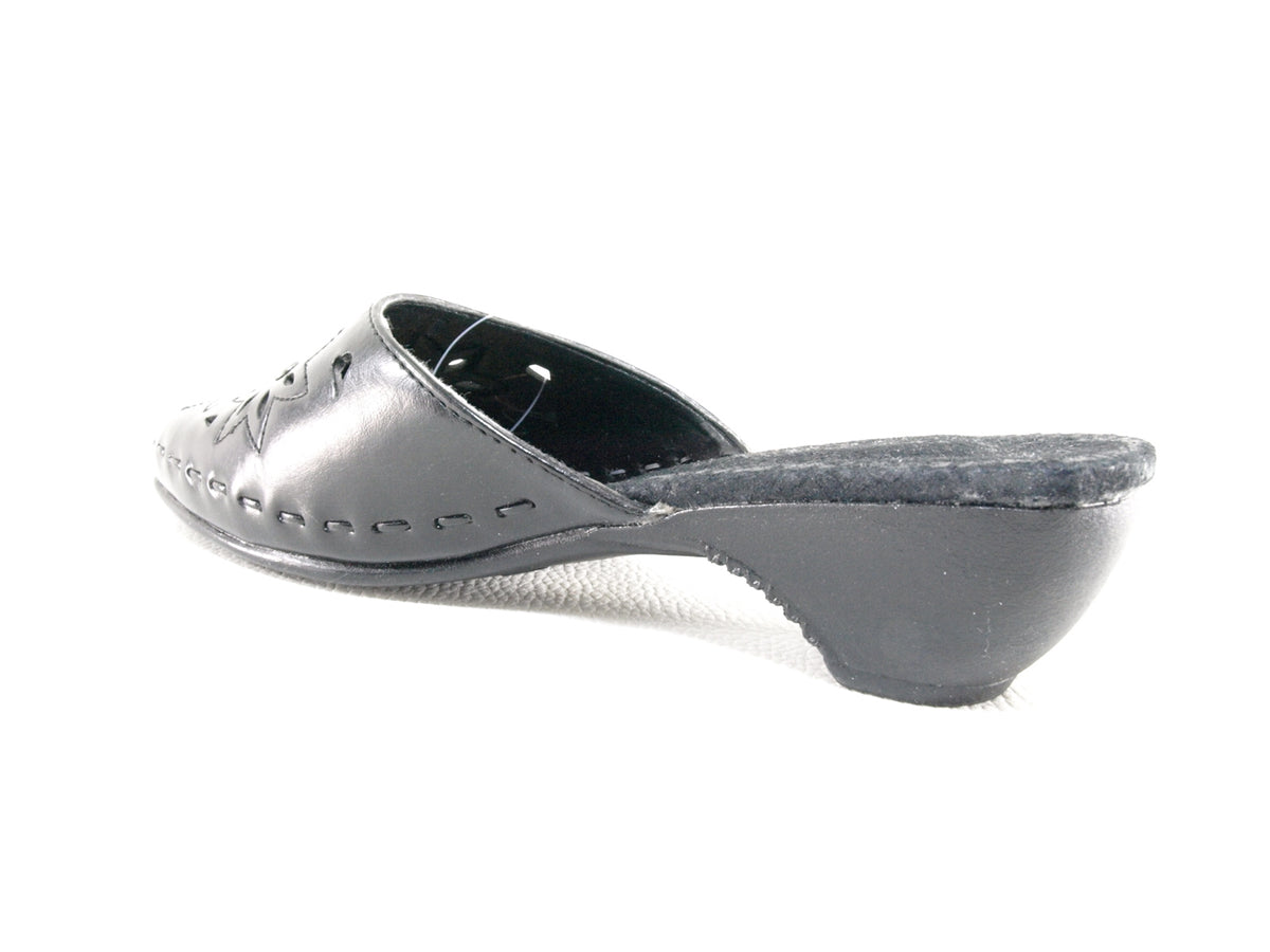 Chaussons ouverts pour femmes noir # 237