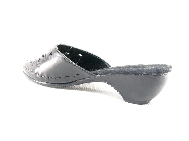 Chaussons ouverts pour femmes noir # 237