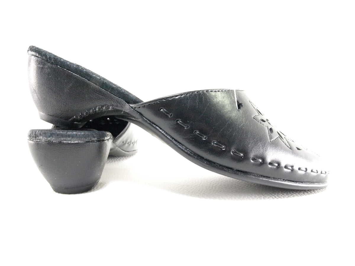 Chaussons ouverts pour femmes noir # 237