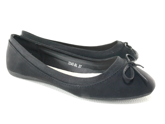 Women's Slip-On Loafers Ballerina Moccasins Flats Casual Black # 3345