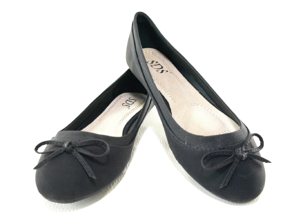 Women's Slip-On Loafers Ballerina Moccasins Flats Casual Black # 3345
