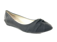 Damen Slipper Keilabsatz Ballerina Loafer Mokassins Slip On Flats Freizeit Black # 8074