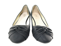 Damen Slipper Keilabsatz Ballerina Loafer Mokassins Slip On Flats Freizeit Black # 8074