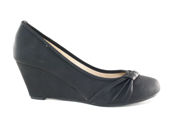 Women's Wedge Pumps Black # 9381