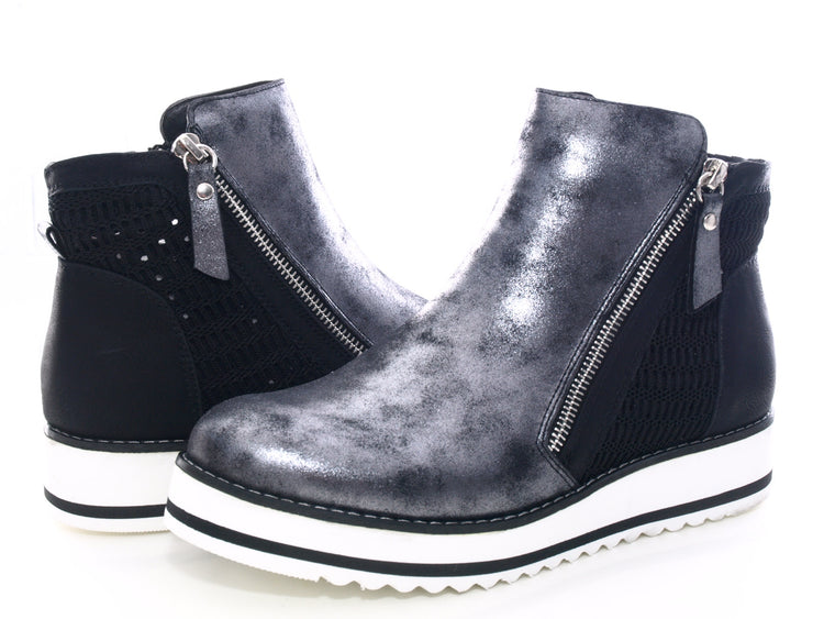 Baskets montantes décontractées pour femmes Bottines Noir # 770