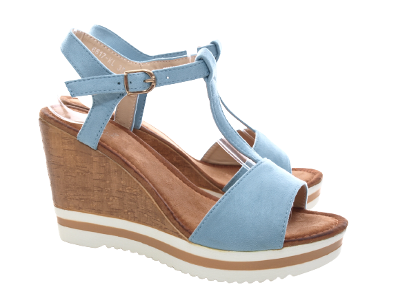 Sandales compensées à plateforme pour femme style spartiate # 6617