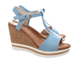 Damen Keilabsatz Wedges Plateau Sandalen Sandaletten Keilabsatz Römer # 6617