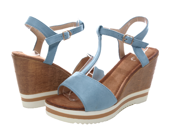 Sandales compensées à plateforme pour femme style spartiate # 6617