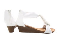 Keilabsatz Sandalen Sommerschuhe Sandaletten White # 73