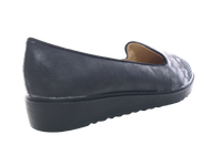 Damen Slipper Ballerina Loafer Mokassins Slip On Flats Freizeit Black #  001