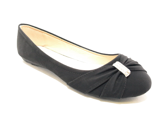 Women's Slip-On Loafers Ballerina Moccasins Flats Casual Black # 8177