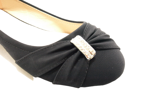 Women's Slip-On Loafers Ballerina Moccasins Flats Casual Black # 8177