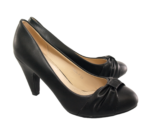 Damen Pumps Schuhe Black # 7429