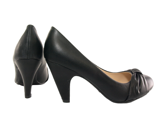 Damen Pumps Schuhe Black # 7429