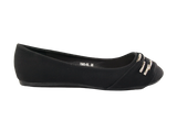 Damen Slipper Ballerina Loafer Mokassins Slip On Flats Freizeit Black #  7885