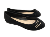 Damen Slipper Ballerina Loafer Mokassins Slip On Flats Freizeit Black #  7885