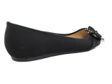 Damen Slipper Halbschuhe Ballerina Loafer Mokassins Slip On Flats Freizeit Black # 9617