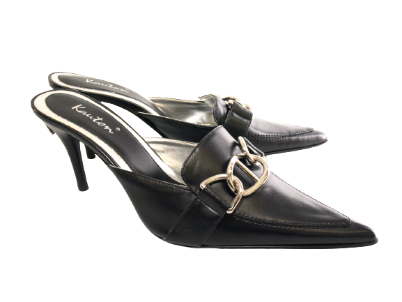 Escarpins à talons hauts et plateforme pour femme, chaussures de soirée, stilettos, noir # 17089