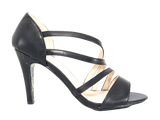 Damen High Heels Abendschuhe Pumps Riemen Black # 25816