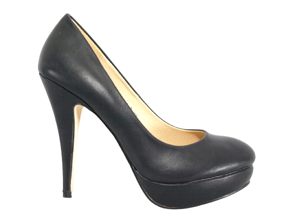 Women's High Heel Platform Pumps Evening Shoes Stilettos Black # 5489
