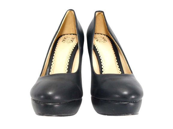 Escarpins à talons hauts et plateforme pour femme, chaussures de soirée, stilettos noir # 5489