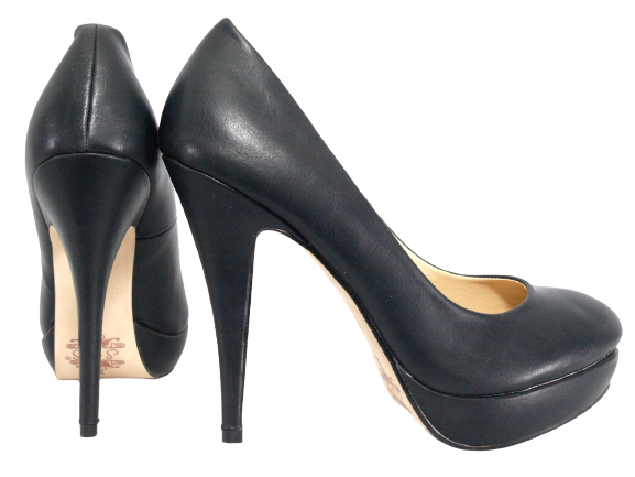 Escarpins à talons hauts et plateforme pour femme, chaussures de soirée, stilettos noir # 5489