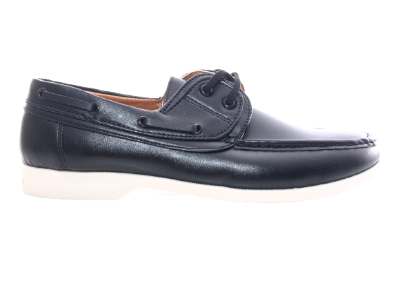 Mocassins pour homme chaussures décontractées chaussures bateau noir # 14-03