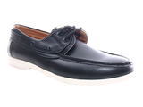 Herren Mokassin Freizeitschuhe Yacht Schuhe Black # 14-03