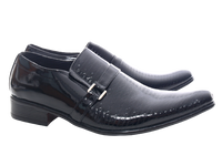 Herren Business Designer Halbschuhe Anzug  Schuhe Abendschuhe Lack Optik Black # 8-32