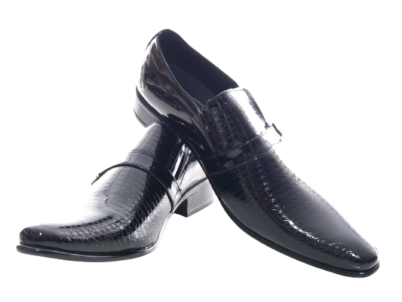 Men's Designer Business Shoes Suit Shoes Evening Shoes Patent Look Black # 8-32