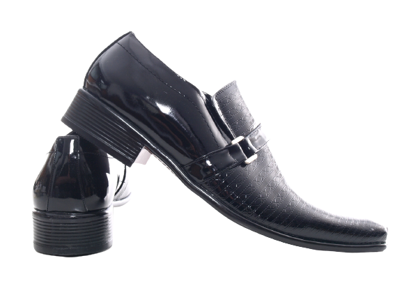 Men's Designer Business Shoes Suit Shoes Evening Shoes Patent Look Black # 8-32