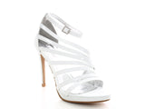 Damen High Heels Brautschuhe Pumps Riemen White # 226