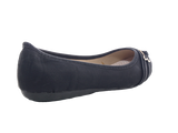 Damen Slipper Halbschuhe Ballerina Loafer Mokassins Slip On Flats Freizeit Black # 5400