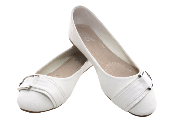 Ballerines mocassins à enfiler pour femmes, chaussures basses, décontractées, blanc # 9699