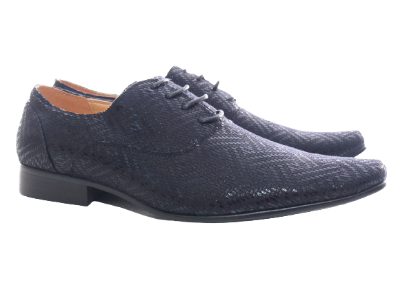 Herren Business Designer Halbschuhe Anzug Schnürr Schuhe Abendschuhe Black # 157-97
