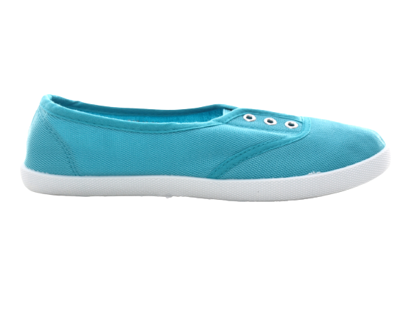 Ballerines mocassins à enfiler pour femme, chaussures plates décontractées bleu # 015