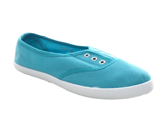 Ballerines mocassins à enfiler pour femme, chaussures plates décontractées bleu # 015