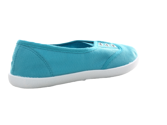 Ballerines mocassins à enfiler pour femme, chaussures plates décontractées bleu # 015