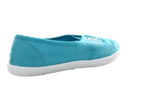 Damen Slipper Ballerina Loafer Mokassins Slip On Flats Freizeit Blue # 015